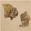 Image 2 : Charles M. Russell, watercolor, Fred Renner note included