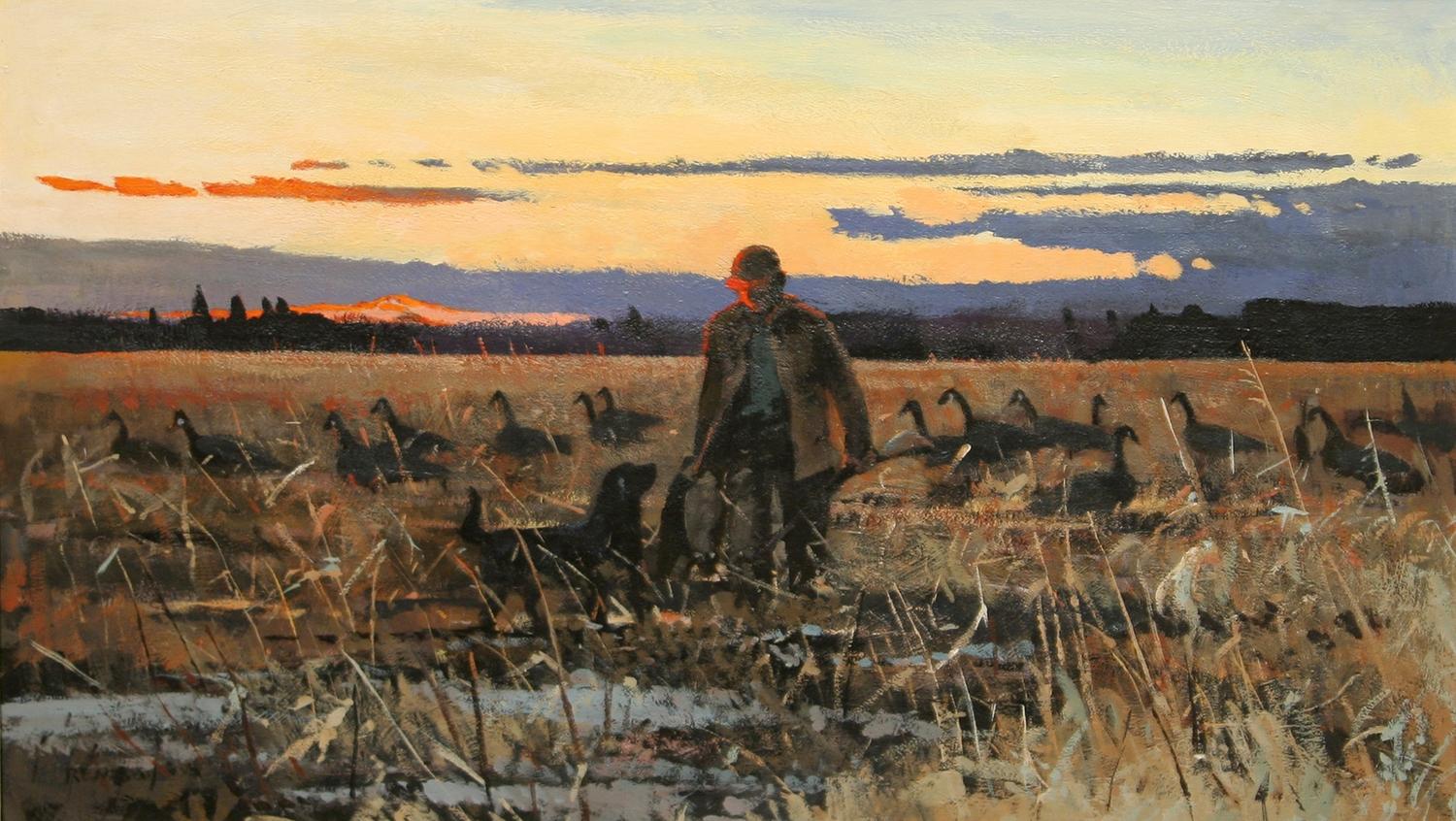 Thanksgiving Chet Renson Chet Reneson , oil on board