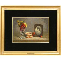 K.M. Hendricks, oil on board