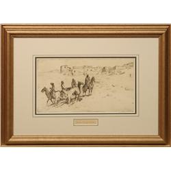 Edward Borein, etching