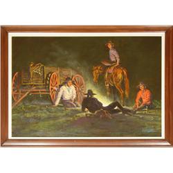 Austin Deuel, oil on canvas