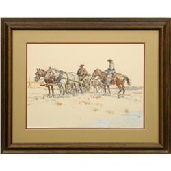 Nick Eggenhofer, gouache