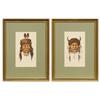 Image 1 : George Dabich, pair of watercolors