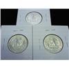 Image 2 : 3-1962 WASHINGTON SILVER QUARTERS (UNC)