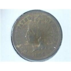 1866 INDIAN HEAD CENT (KEY DATE) (VERY FINE+)