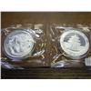 Image 1 : 2-2005 CHINA 10 YUAN SILVER PANDA COINS (UNC)