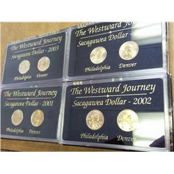 2001-04-P/D SACAGAWEA DOLLARS (UNC) (AS SHOWN)