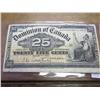 Image 1 : 1900 CANADA 25 CENT FRACTIONAL CURRENCY
