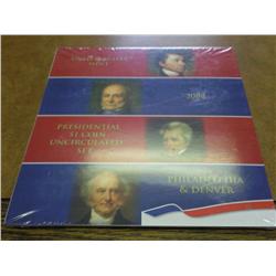 2008-P/D US MINT PRESIDENTIAL DOLLAR UNC COIN SET