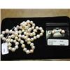 Image 1 : 24" GENUINE FRESHWATER PEARL NECKLACE & EARRINGS