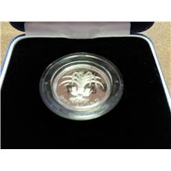 1990 UNITED KINGDOM SILVER PROOF 1 POUND COIN
