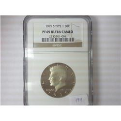 1979-S TYPE I KENNEDY HALF DOLLAR PF69 ULTRA CAM