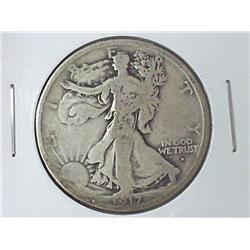1917-D OBVERSE MINT MARK WALKING LIBERTY HALF