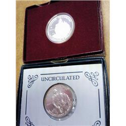 1982-D/S WASHINGTON SILVER HALF DOLLARS (PF & UNC)