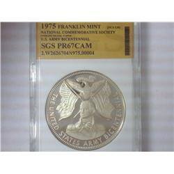 1975 FRANKLIN MINT US ARMY BICENTENNIAL