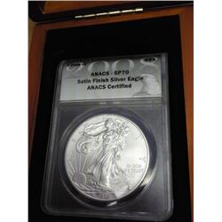 2008-W AMERICAN SILVER EAGLE ANACS SP70