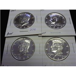 4-1964 KENNEDY HALF DOLLARS (GEM PROOF)