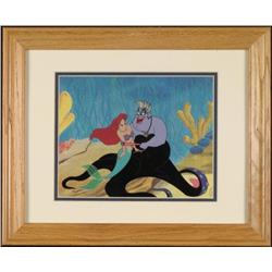Little Mermaid Disney Ltd Ed Sericel w/COA Framed