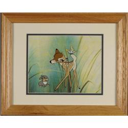 Bambi, Thumper Disney Ltd Ed Sericel w/COA Framed