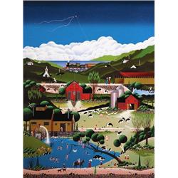 Nicky Watanabe Naive Art Print SKINNY DIPPING