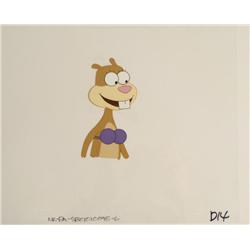 Sandy Production Animation Cel SpongeBob Original Tooth