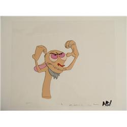 Production Original Cel Ren And Stimpy Show Mad Face