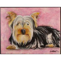 Duerrstein Orig Dog Painting Yorkie Yorkshire Terrier
