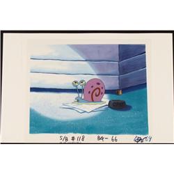 Gary Original SpongeBob Animation Background Squint Cel