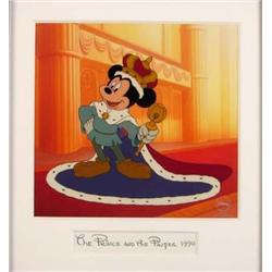 PRINCE MICKEY MOUSE Disney LE Sericel Art Print W/Mat