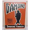 Image 1 : BAMBINO SMOKING TOBACCO TIN SIGN - Approx. 11" by