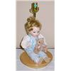 Image 1 : PORCELAIN DOLL IN BLUE LAMP - ADI LAMPS