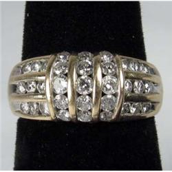 10K GOLD AND GEMSTONE LADIES RING - 5.6 GRAMS - SI