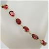 Image 1 : 14K GOLD AND GEMSTONE LADIES BRACELET - 4.4 GRAMS