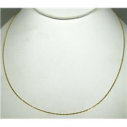 18K GOLD LADIES BRACELET - 1.0 GRAMS - APPROX. 18"