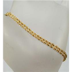 14K GOLD LADIES BRACELET - 4.8 GRAMS - APPROX. 7"