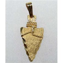14K GOLD LADIES PENDANT - 1 GRAM - APPROX. .75" LO