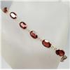 Image 1 : 14K GOLD AND GEMSTONE LADIES BRACELET - 4.2 GRAMS
