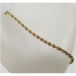 14K GOLD LADIES BRACELET - 3.7 GRAMS - APPROX. 7"