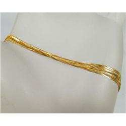 18K GOLD LADIES BRACELET - 3.2 GRAMS - APPROX. 7"