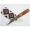 Image 1 : BUFFALO SKINNING KNIFE W/ NATIVE AMERICAN INDIAN B