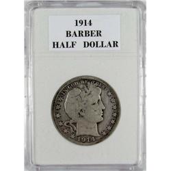 1914-P BARBER HALF DOLLAR - PCGS photogarde very g