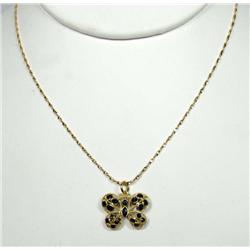 18K GOLD LADIES NECKLACE W/ PENDANT - 4.3 GRAMS -