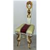 Image 1 : VINTAGE LODGE CEREMONIAL CHAIR W/ GOLD GILT ACCENT