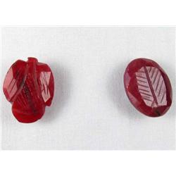 LOT OF 30.6 CTS. NATURAL PIGEON BLOOD RED RUBIES -