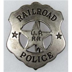 RAILROAD POLICE - U.P. RR BADGE