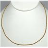Image 1 : 14K GOLD LADIES NECKLACE - 4.3 GRAMS - APPROX. 17"