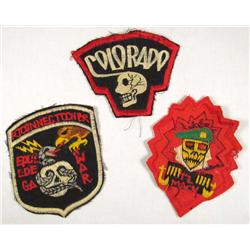 LOT OF 3 VIETNAM WAR PATCHES - THEATER MADE