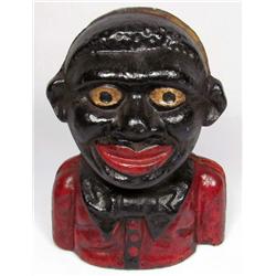 BLACK AMERICANA CAST IRON BANK