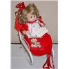 Image 1 : ROBIN WOODS "KRISTY" DOLL IN ROCKING CHAIR - Appro
