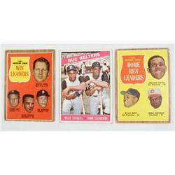 LOT OF 3 1960'S TOPPS BASEBALL CARDS - 1966 no. 99